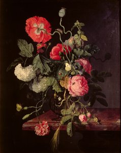 Blomster i en glasvase, 1667